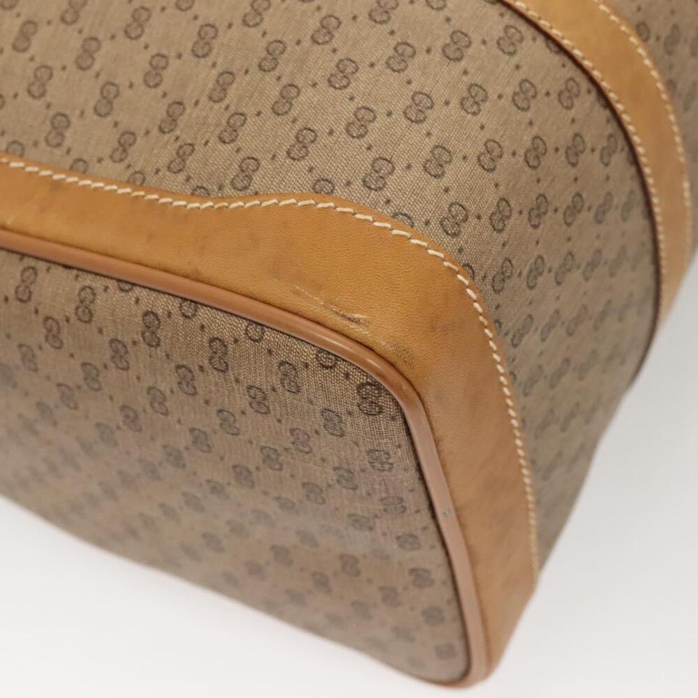 GUCCI Micro GG Supreme Hand Bag Pvc Beige Gold - Picture 12 of 16